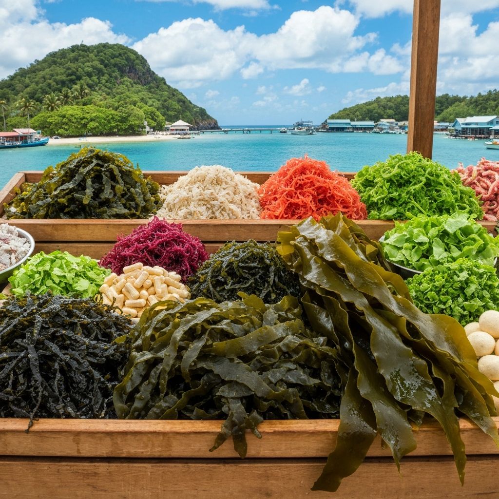 Tropical marine sources including seaweed and kelp